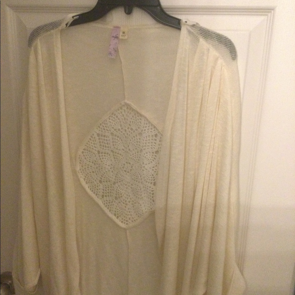 Open front sweater